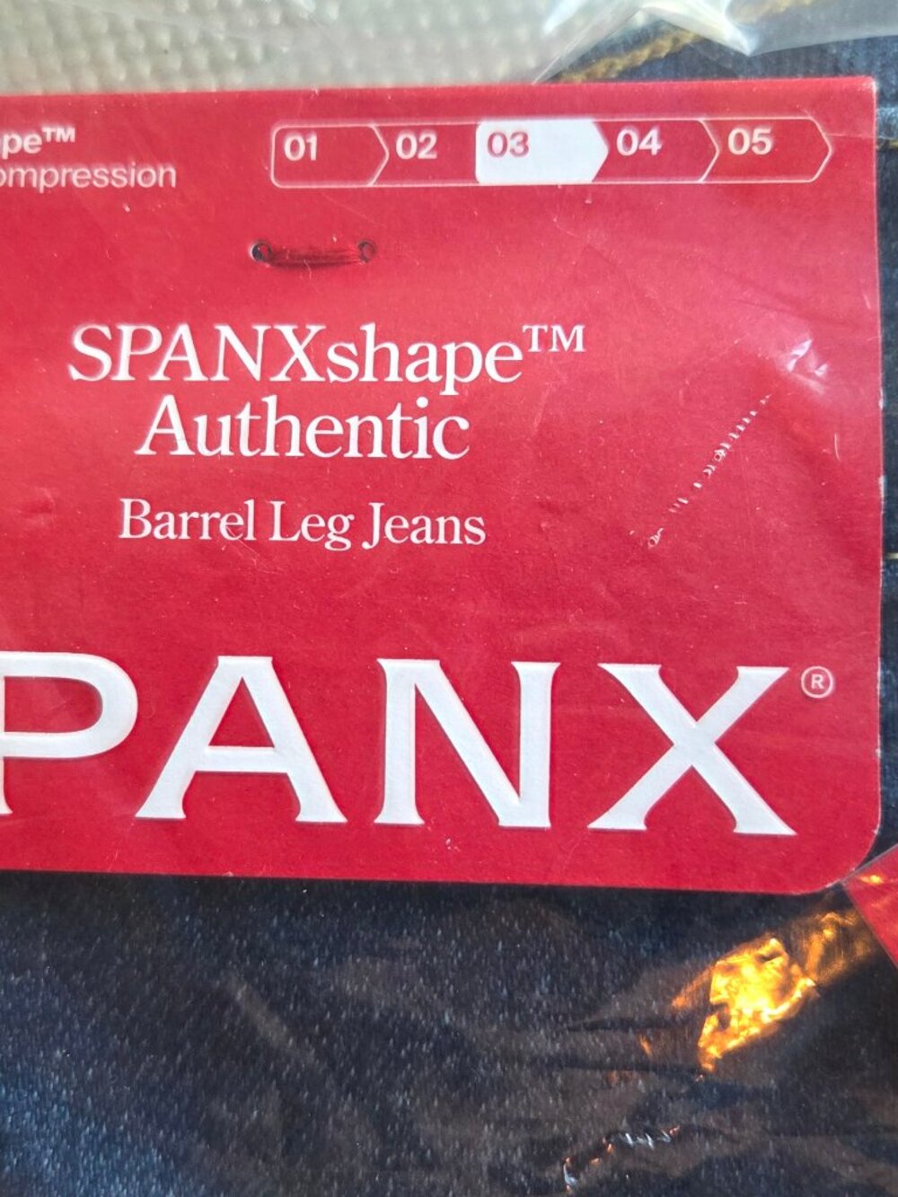 NWT SPANXshape Authentic 360 Barrel Leg Jeans - Adriatic Blue (Size S) - Picture 8 of 13